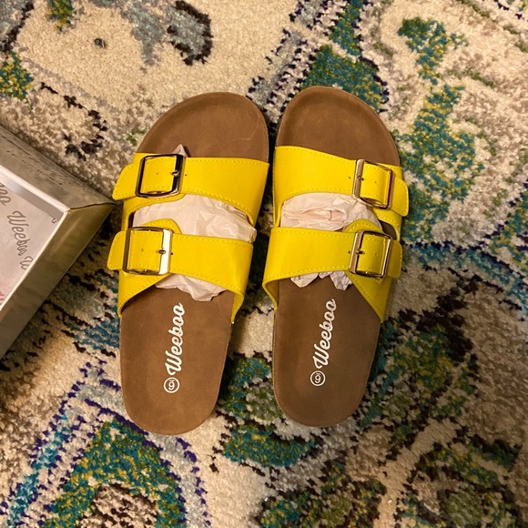 yellow sandals size 6